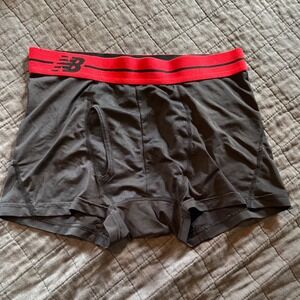 New Balance Mens‎ Boxer Briefs Small Black Performance Underwear